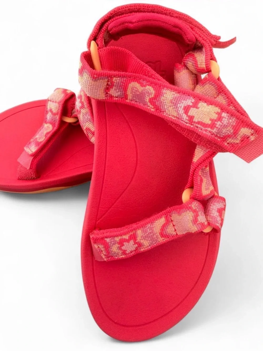 Teva Kids Coral Red Outdoor Strap Sandals
